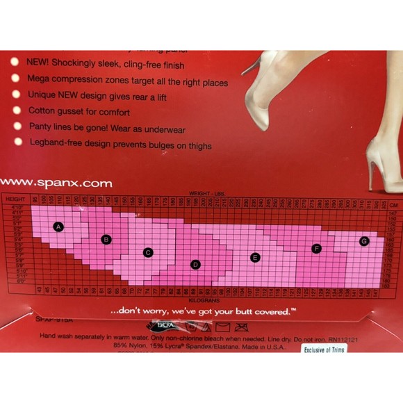 Spanx Super Higher Power Panties Size F NUDE - A220502 New Tummy Control NIP - Picture 7 of 8